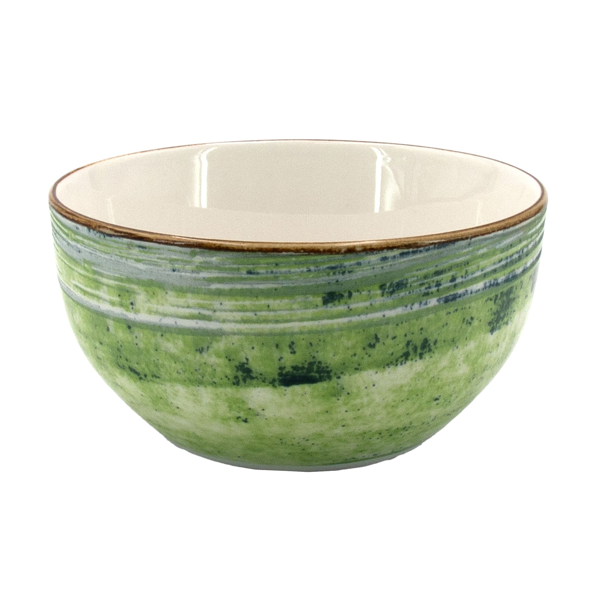 Салатник Milika Sand Green порцеляновий, 14 см (M0550-TRSC251816-55P)