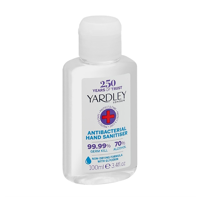 Санітайзер для рук Yardley London Antibacterial Hand Sanitiser антибактеріальний (70% етилового спирту), 100 мл