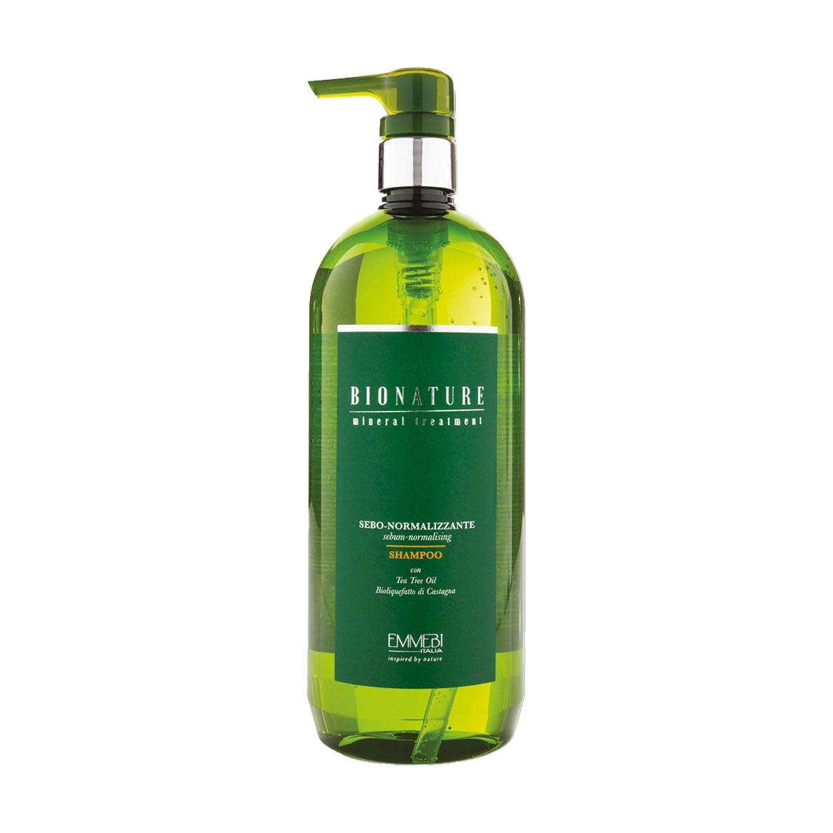 Себонормалізувальний шампунь для волосся Emmebi Italia BioNature Mineral Treatment Sebum-Normalizing Shampoo, 1 л