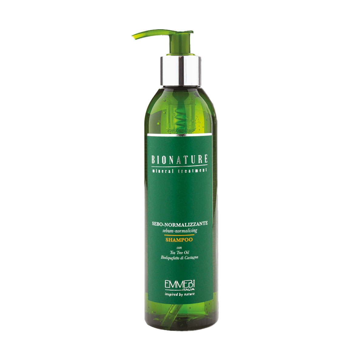 Себонормалізувальний шампунь для волосся Emmebi Italia BioNature Mineral Treatment Sebum-Normalizing Shampoo, 250 мл