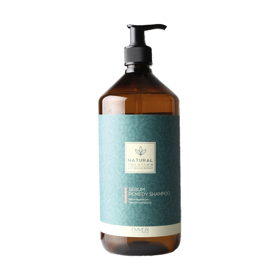 Себонормалізувальний шампунь для волосся Emmebi Italia Natural Solution Sebum Remedy Shampoo, 1 л