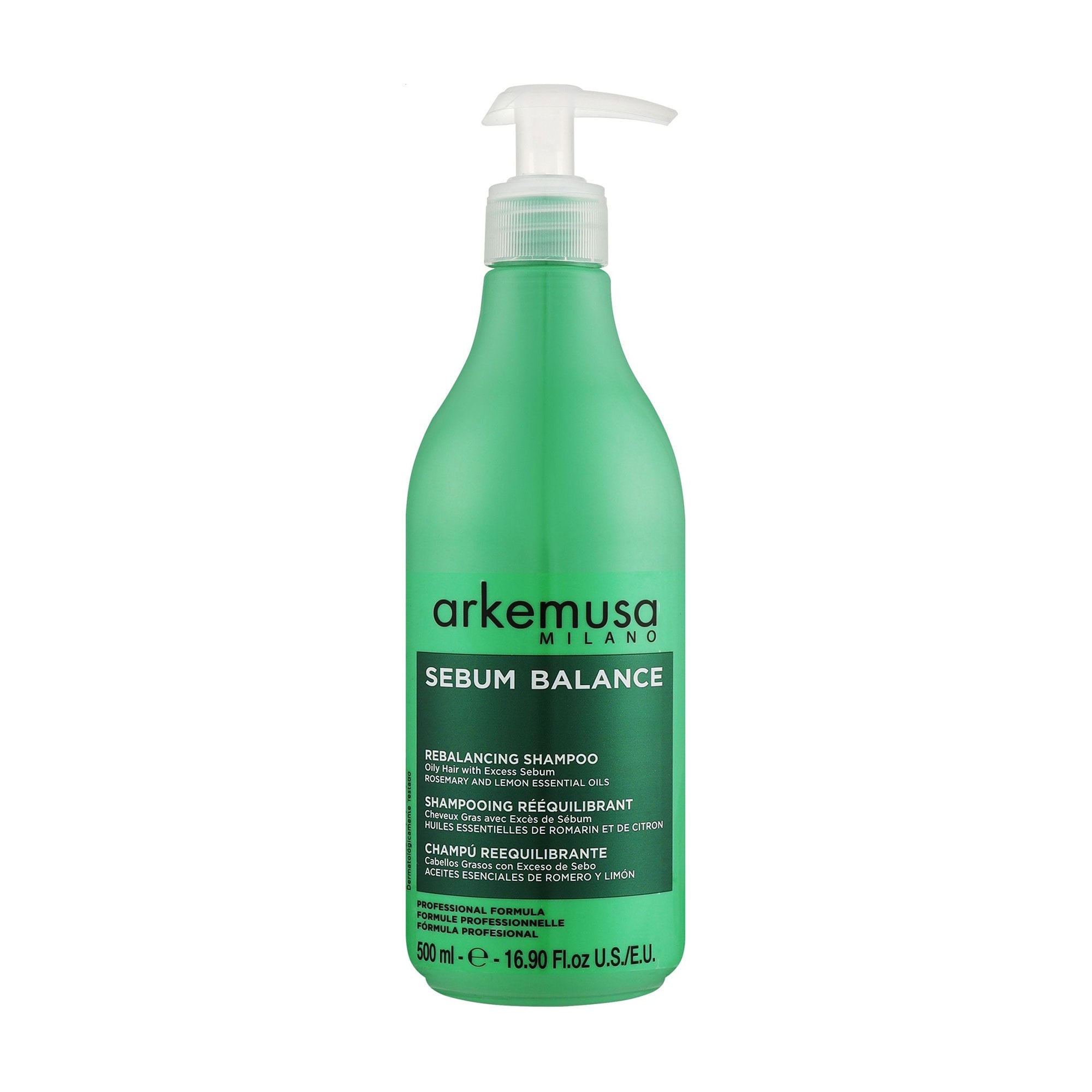 Себорегулювальний шампунь Arkemusa Sebum Balance Rebalancing Shampoo для глибокого очищення жирної шкіри голови, 500 мл