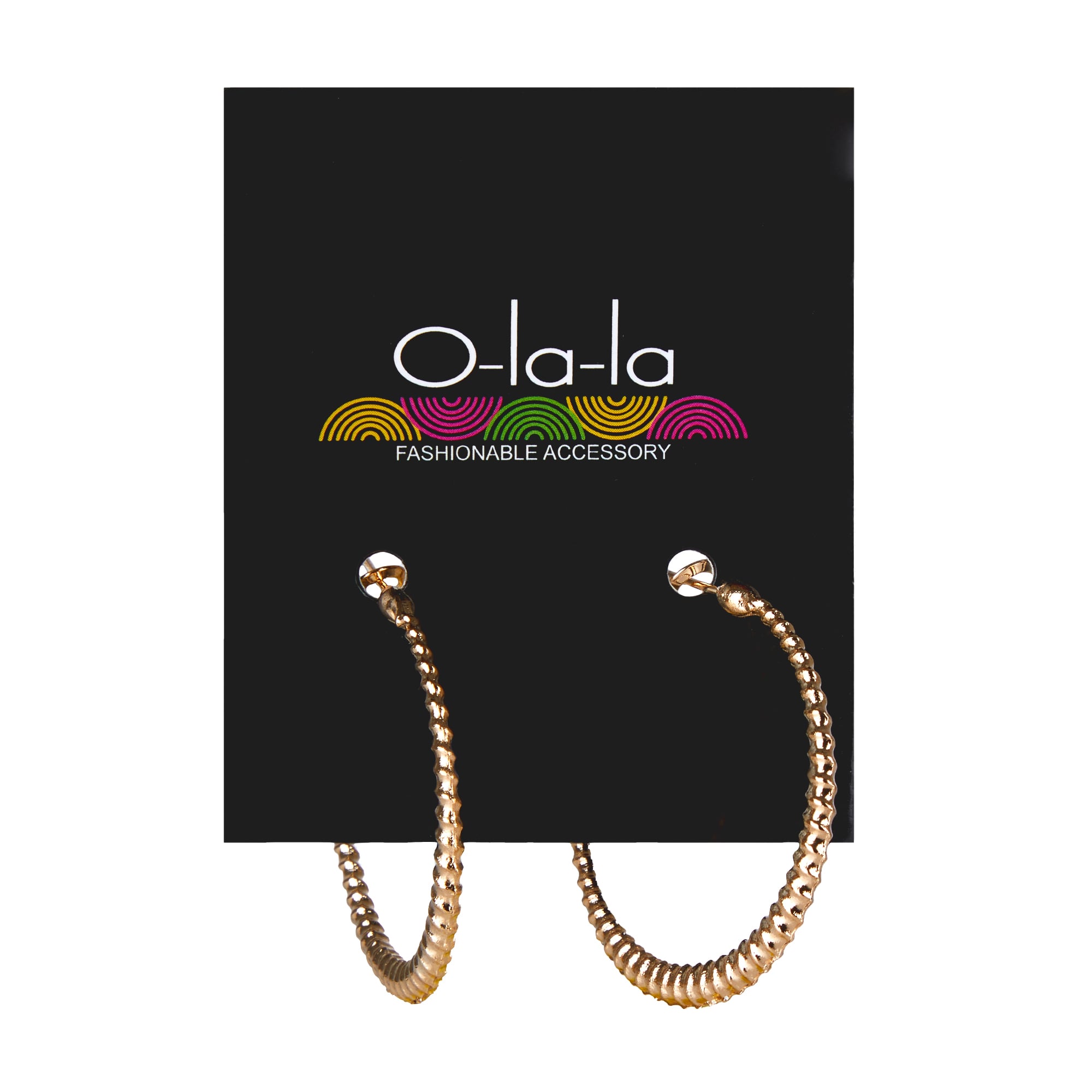 Сережки O-la-la золото, 1 пара (UK02)