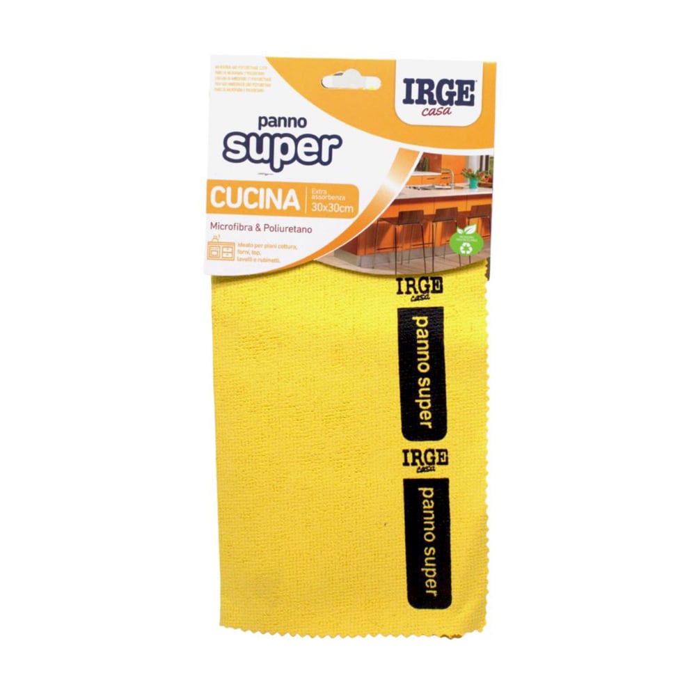 Серветка для кухні Irge Super з мікрофібри, жовта, 30*30 см, 1 шт