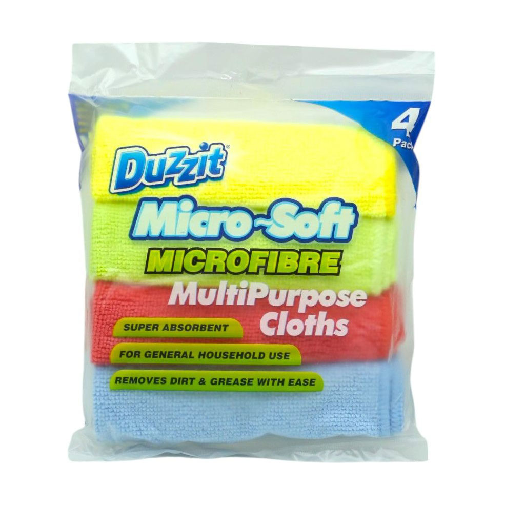 Серветка для прибирання Duzzit з мікрофібри, 19*23 см, 4 шт