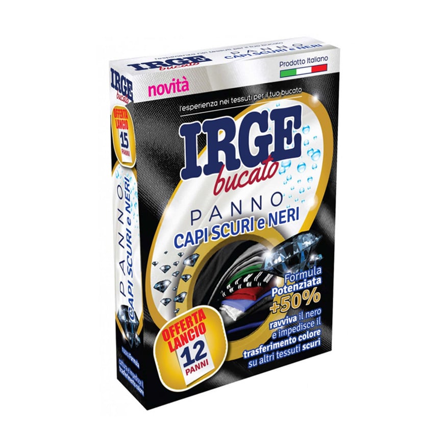 Серветка-пастка для прання чорних речей Irge, 12 шт