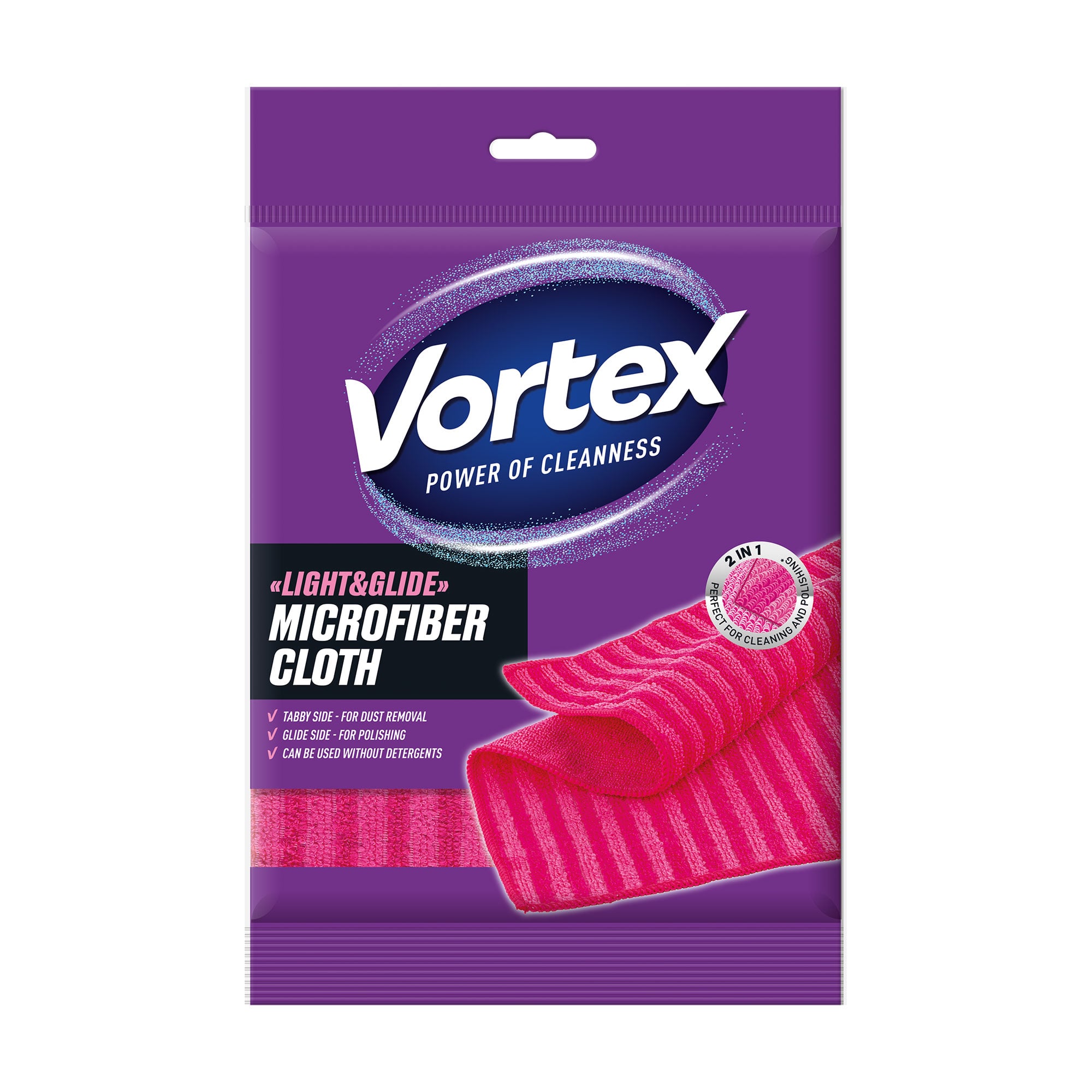 Серветки для прибирання з мікрофібри Vortex Light &amp; Glide, 1 шт