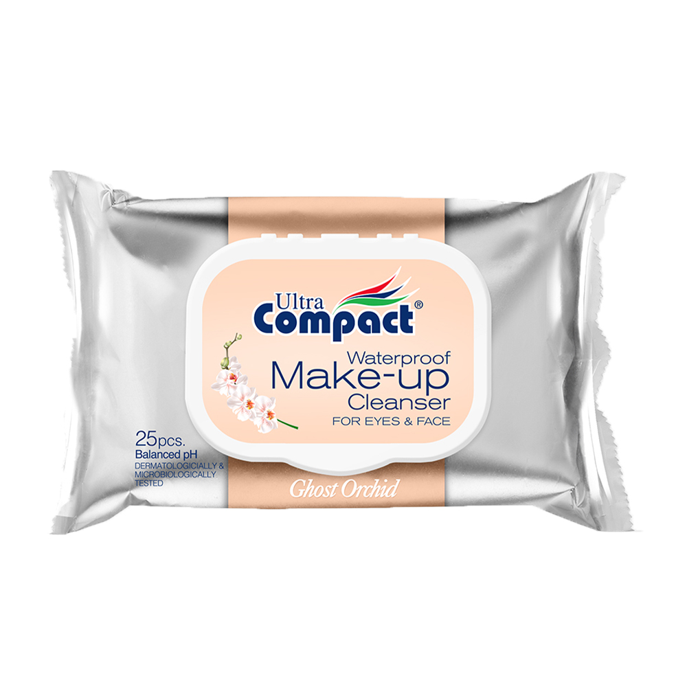 Серветки для зняття макіяжу Ultra Compact Make-Up Waterproof з клапаном, 25 шт
