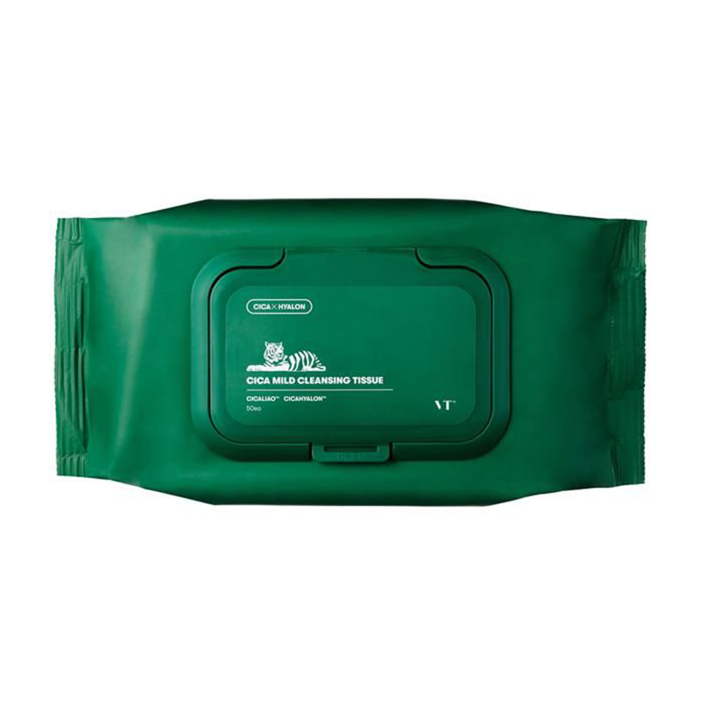 Серветки для зняття макіяжу VT Cosmetics Cica Mild Cleansing Tissue, 50 шт