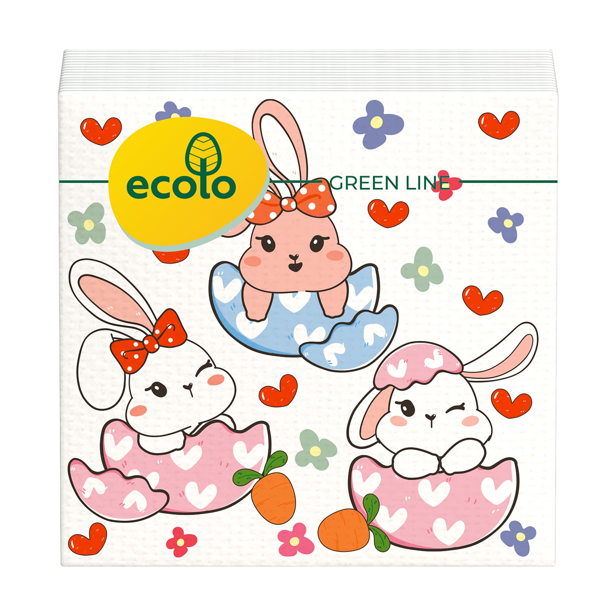 Серветки RUTA Ecolo Великдень, 2-шарові, 33*33 см, 16 шт