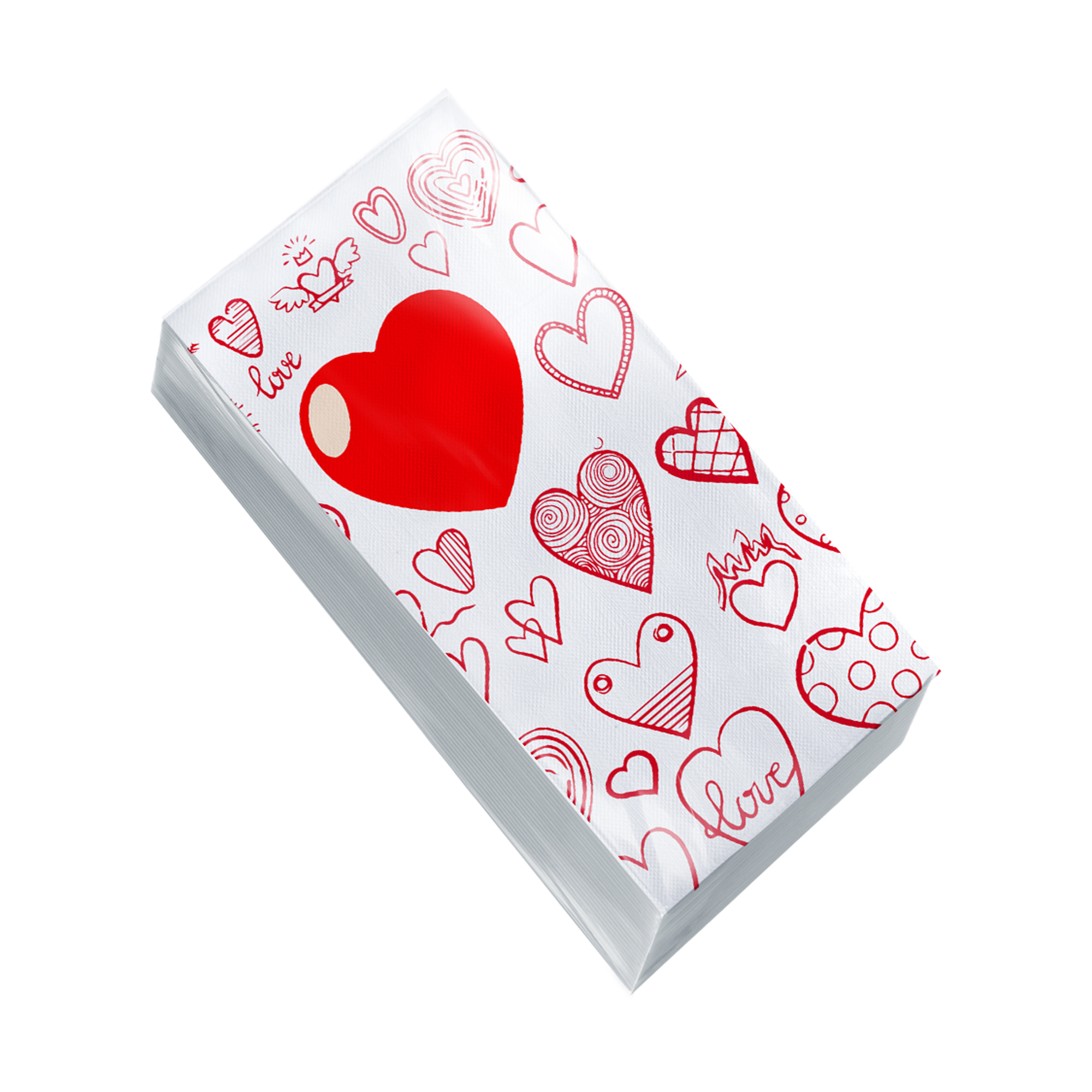 Серветки столові Альбатрос LOVE, 2-шарові, 33*33, 25 шт