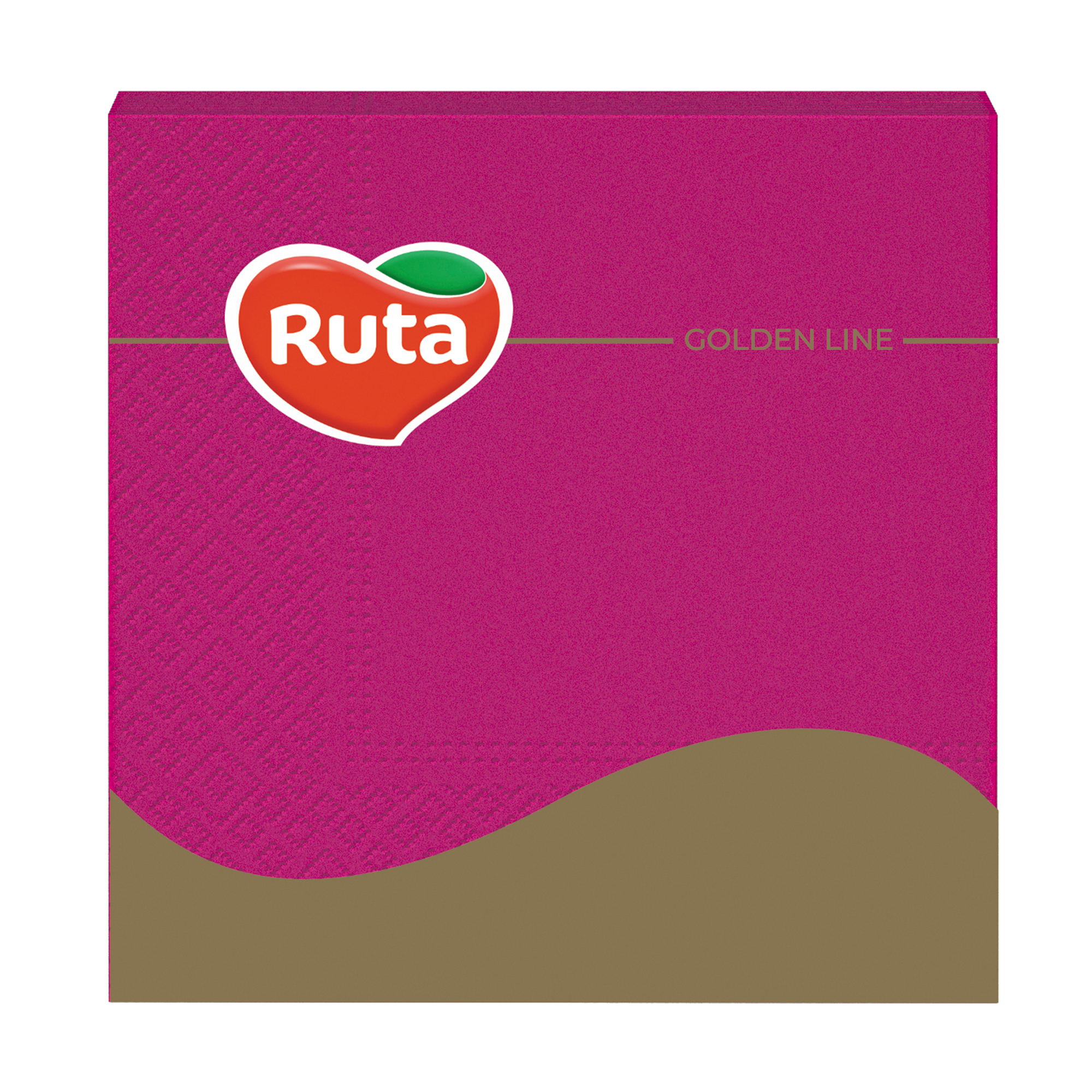 Серветки столові RUTA 3-шарові, рожеві, 33*33 см, 20 шт