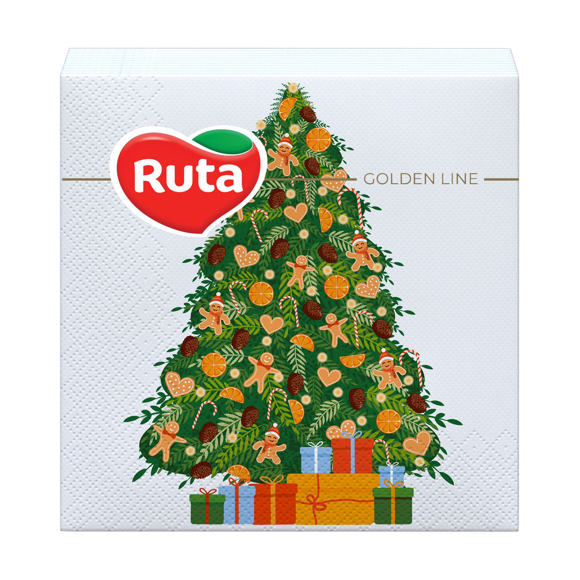 Серветки столові RUTA Привітання, 2-шарові, 33*33 см, 20 шт