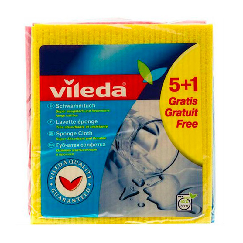 Серветки Vileda вологопоглинаючі, 6 шт