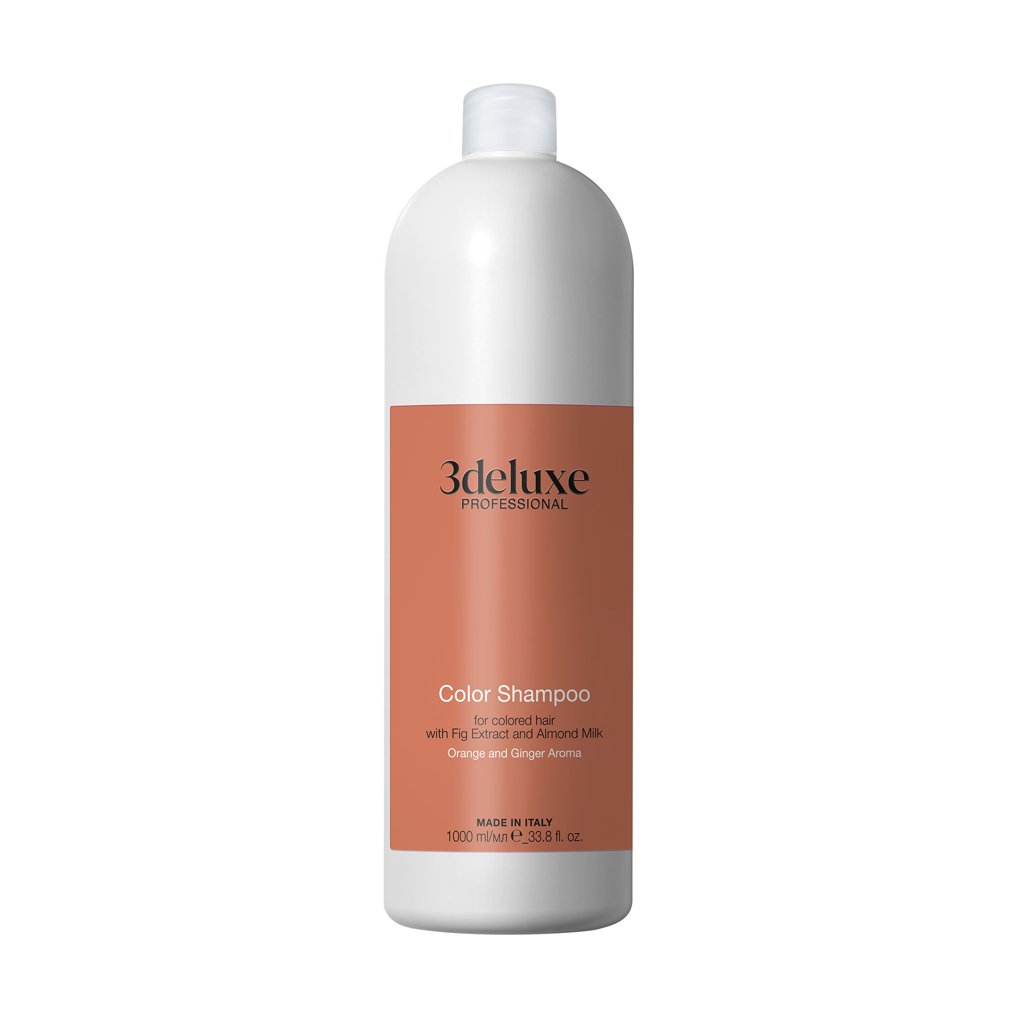 Шампунь 3DeLuXe Color Shampoo для фарбованого волосся, з екстрактом інжиру та мигдальним молочком, 1 л