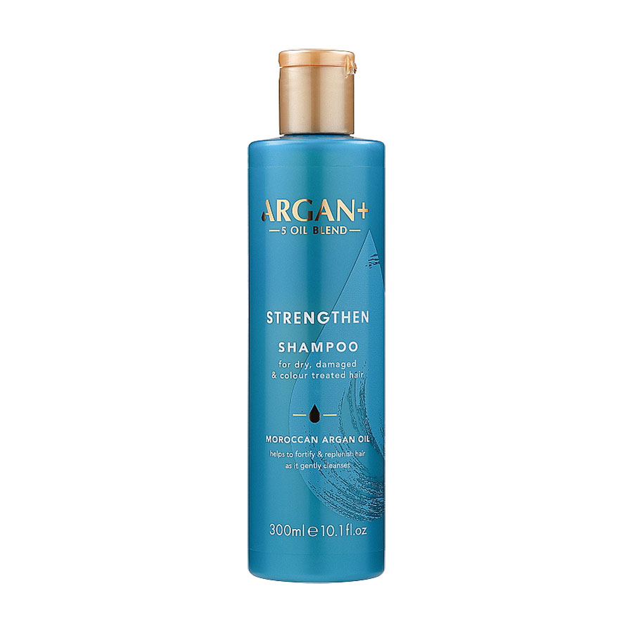 Шампунь Argan+ Moroccan Argan Oil Strengthen Shampoo для сухого, ослабленого та фарбованого волосся, 300 мл