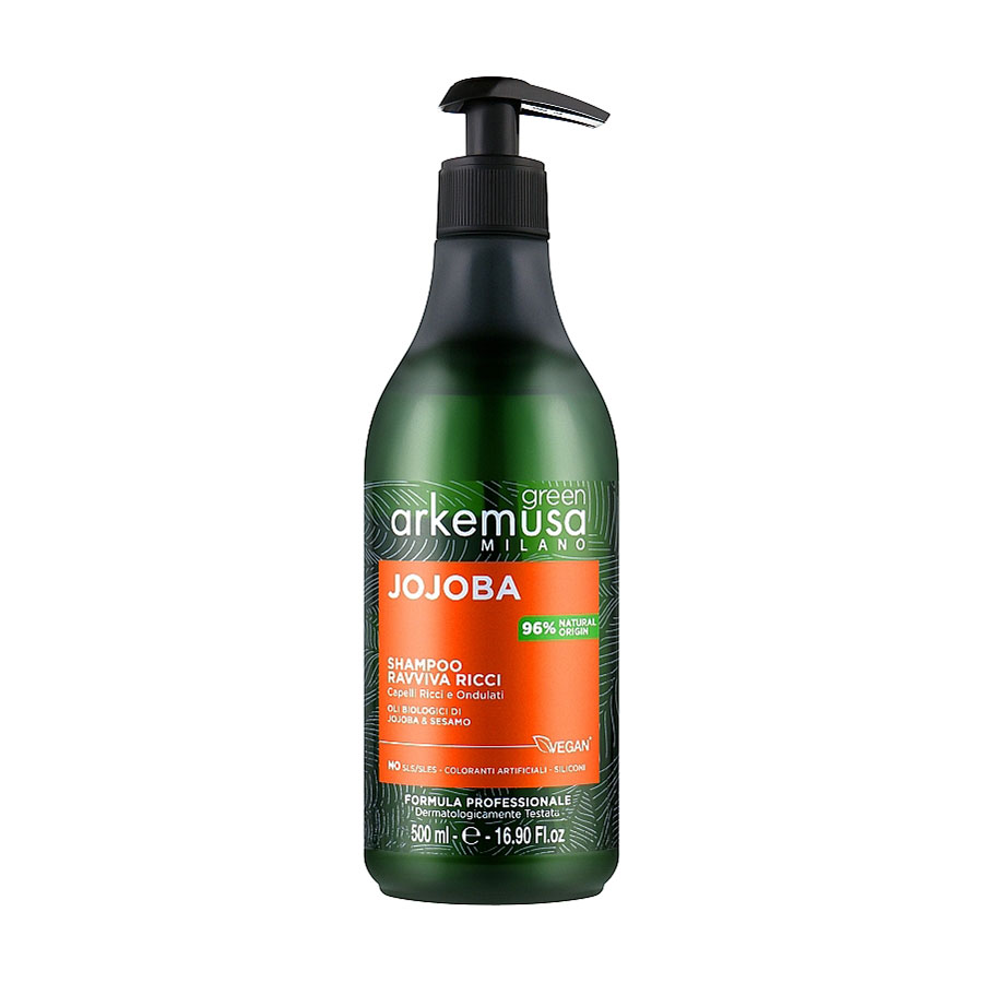 Шампунь Arkemusa Green Jojoba Shampoo для кучерявого та хвилястого волосся, з екстрактом жожоба, 500 мл