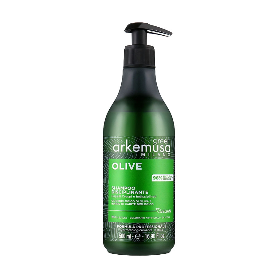 Шампунь Arkemusa Green Olive Shampoo для неслухняного волосся, з оливою, 500 мл
