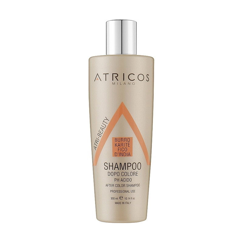 Шампунь Atricos Milano Atri-Beauty After Color Shampoo для фарбованого волосся, з олією ши та опунцією, 300 мл