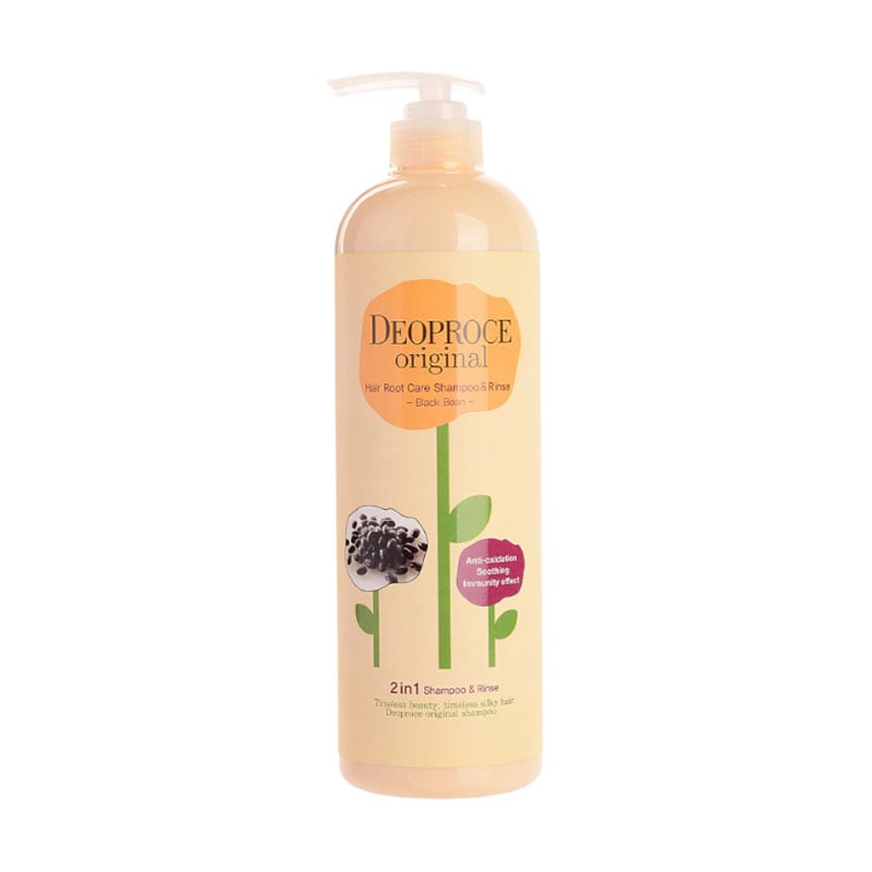 Шампунь-бальзам для волосся 2 в 1 Deoproce Original Hair Root Care 2 In 1 Shampoo Black Bean, 1 л