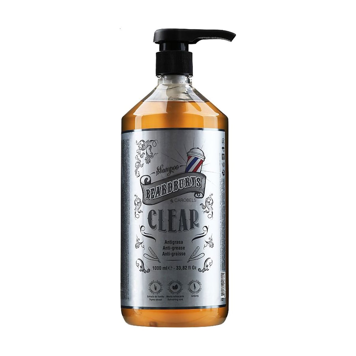 Шампунь Beardburys Clear Shampoo для волосся, схильного до жирності, 1 л