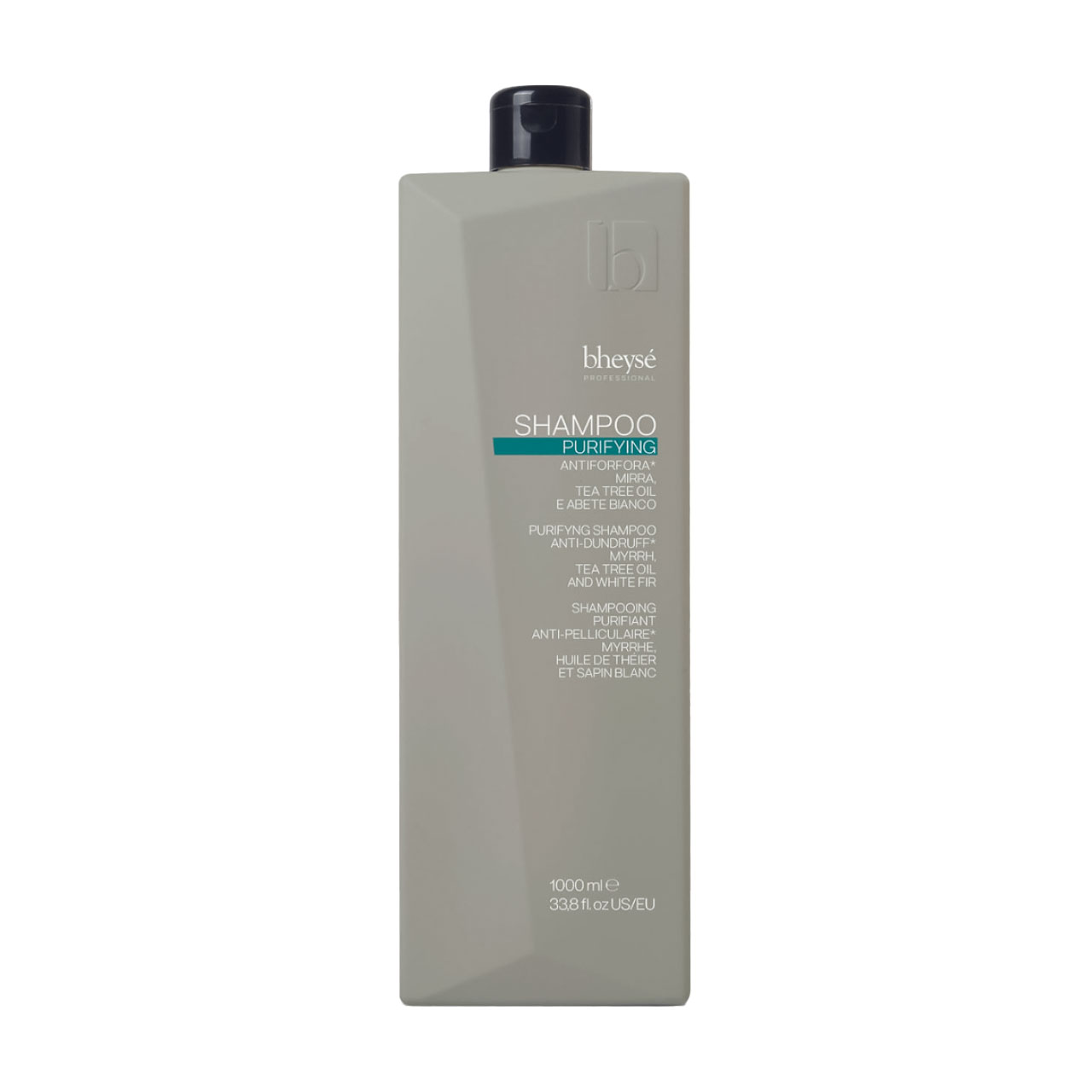 Шампунь Bheyse Professional Purifying Shampoo проти лупи, з екстрактом мірри, олії чайного дерева та ялиці білої, 1 л