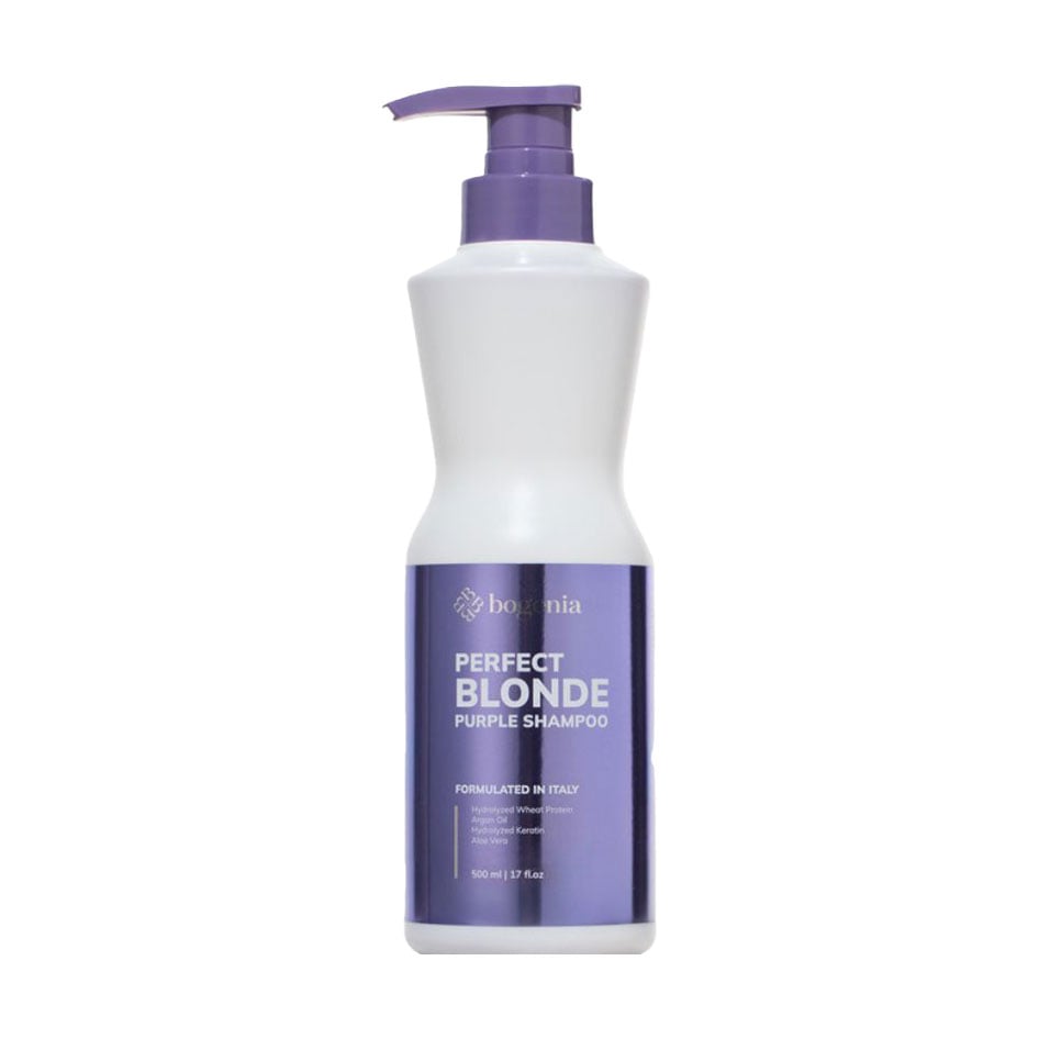 Шампунь Bogenia Perfect Blonde Purple Shampoo для блонду, від жовтизни волосся, 500 мл