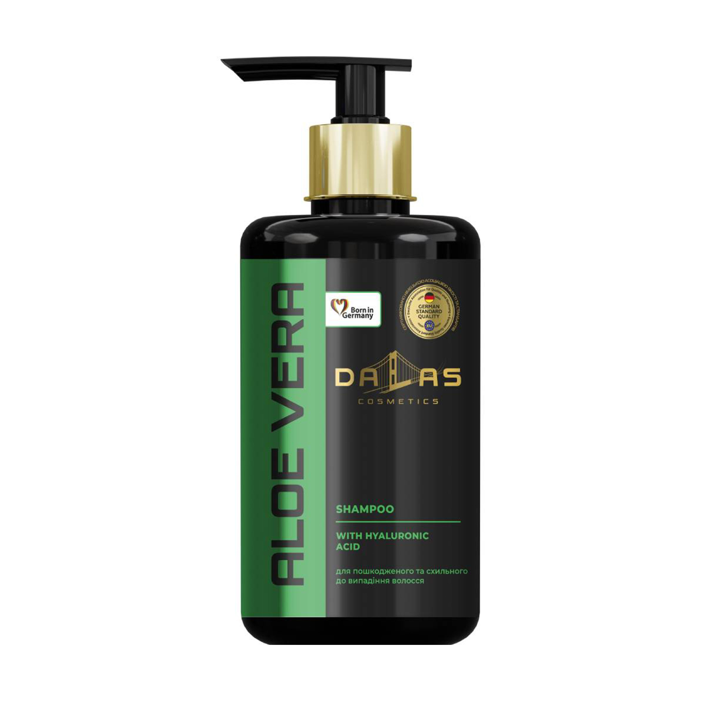 Шампунь Dalas Cosmetics Aloe Vera Shampoo для пошкодженого та схильного до випадіння волосся, з гіалуроновою кислотою та натуральним соком алое, 1 кг
