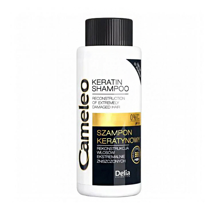 Шампунь Delia Cosmetics Cameleo ВВ Anti Damage Keratin Shampoo для пошкодженого волосся, з кератином, 50 мл