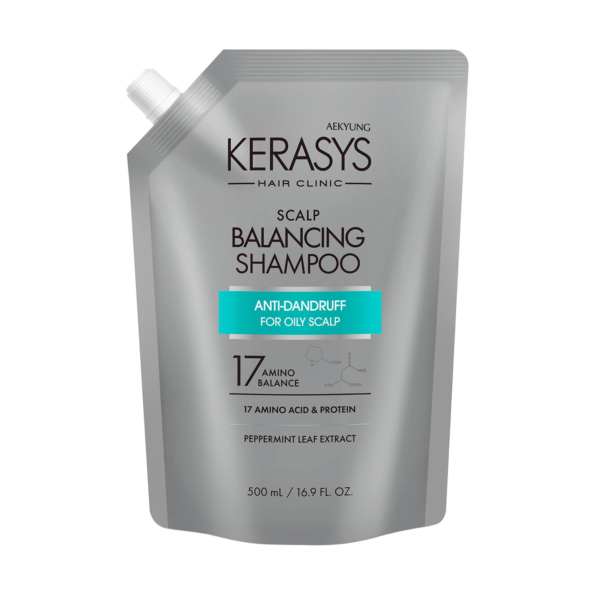 Шампунь для догляду за жирною шкірою голови KeraSys Scalp Care Balancing Shampoo, 500 мл (дойпак)