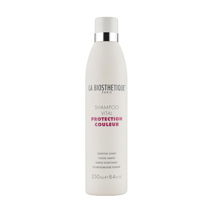 Шампунь для фарбованого та нормального волосся La Biosthetique Protection Couleur Shampoo Vital з комплексом захисту кольору, 250 мл