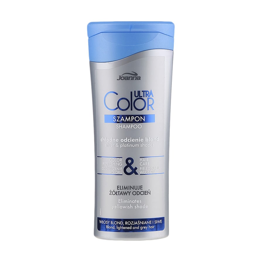 Шампунь для нетралізації жовтизни волосся Joanna Ultra Color Shampoo для освітленого та сивого волосся, 200 мл