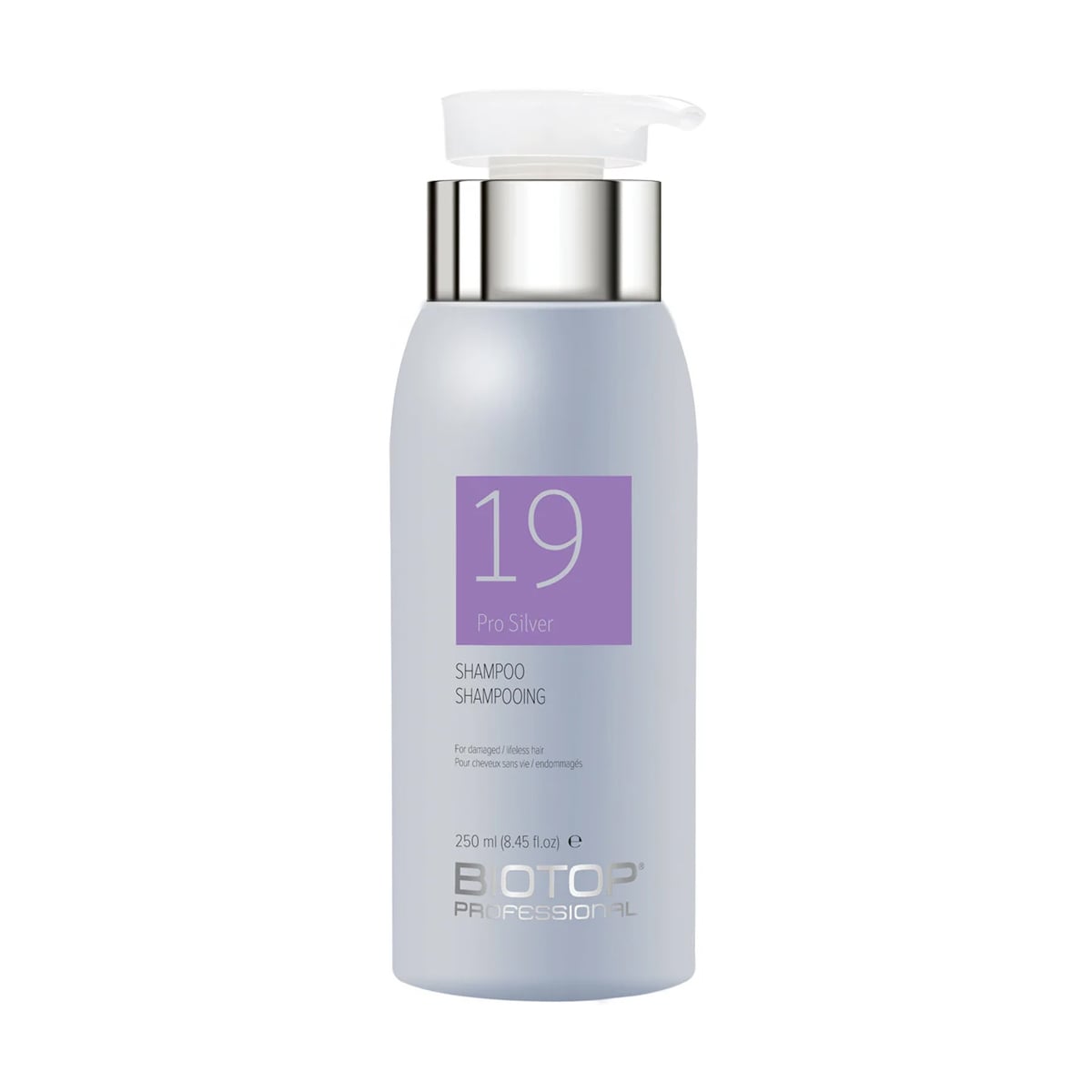 Шампунь для нейтралізації жовтизни волосся Biotop Professional 19 Pro Silver Shampoo, 250 мл