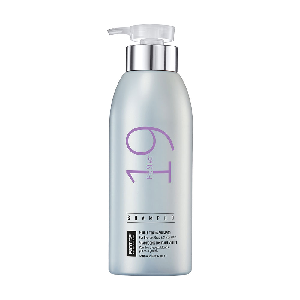 Шампунь для нейтралізації жовтизни волосся Biotop Professional 19 Pro Silver Shampoo, 500 мл
