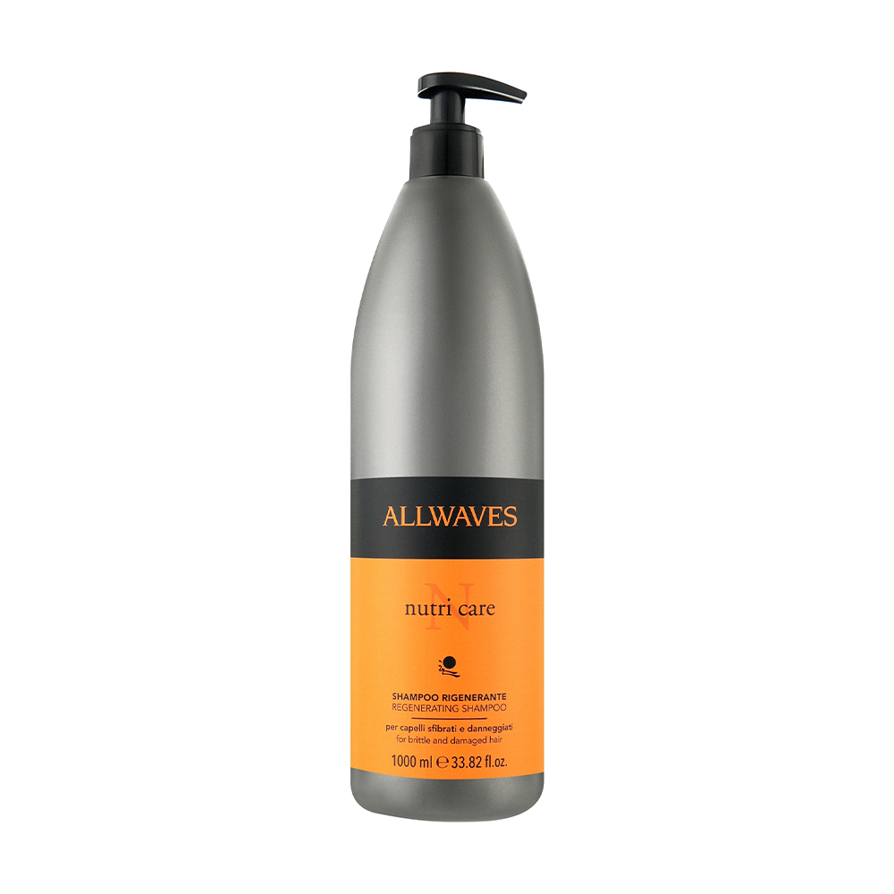 Шампунь для пошкодженого волосся Allwaves Nutri Care Regenerating Shampoo, 1 л