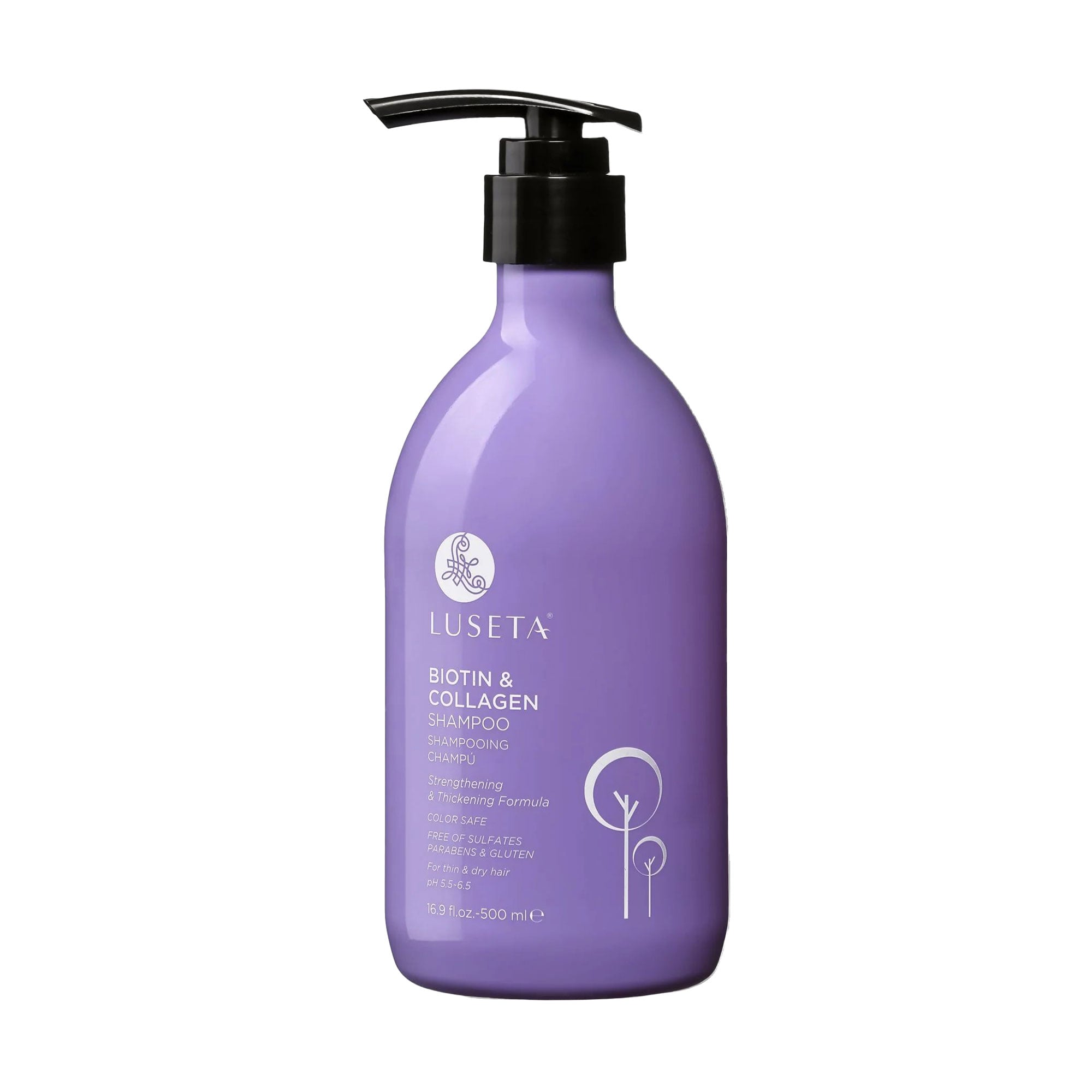 Шампунь для росту волосся Luseta Biotin &amp; Collagen Shampoo, 500 мл