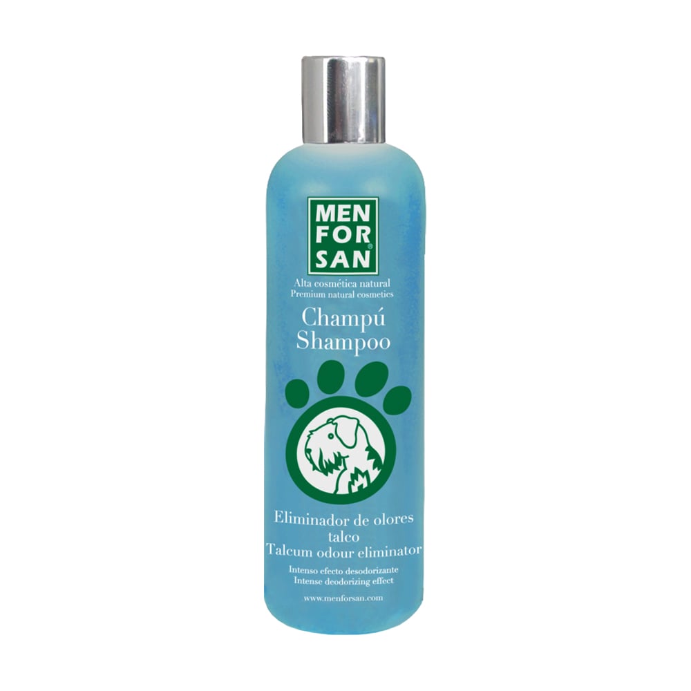 Шампунь для собак Menforsan Talcum Odor Eliminator Shampoo для усунення запаху, з тальком, 300 мл