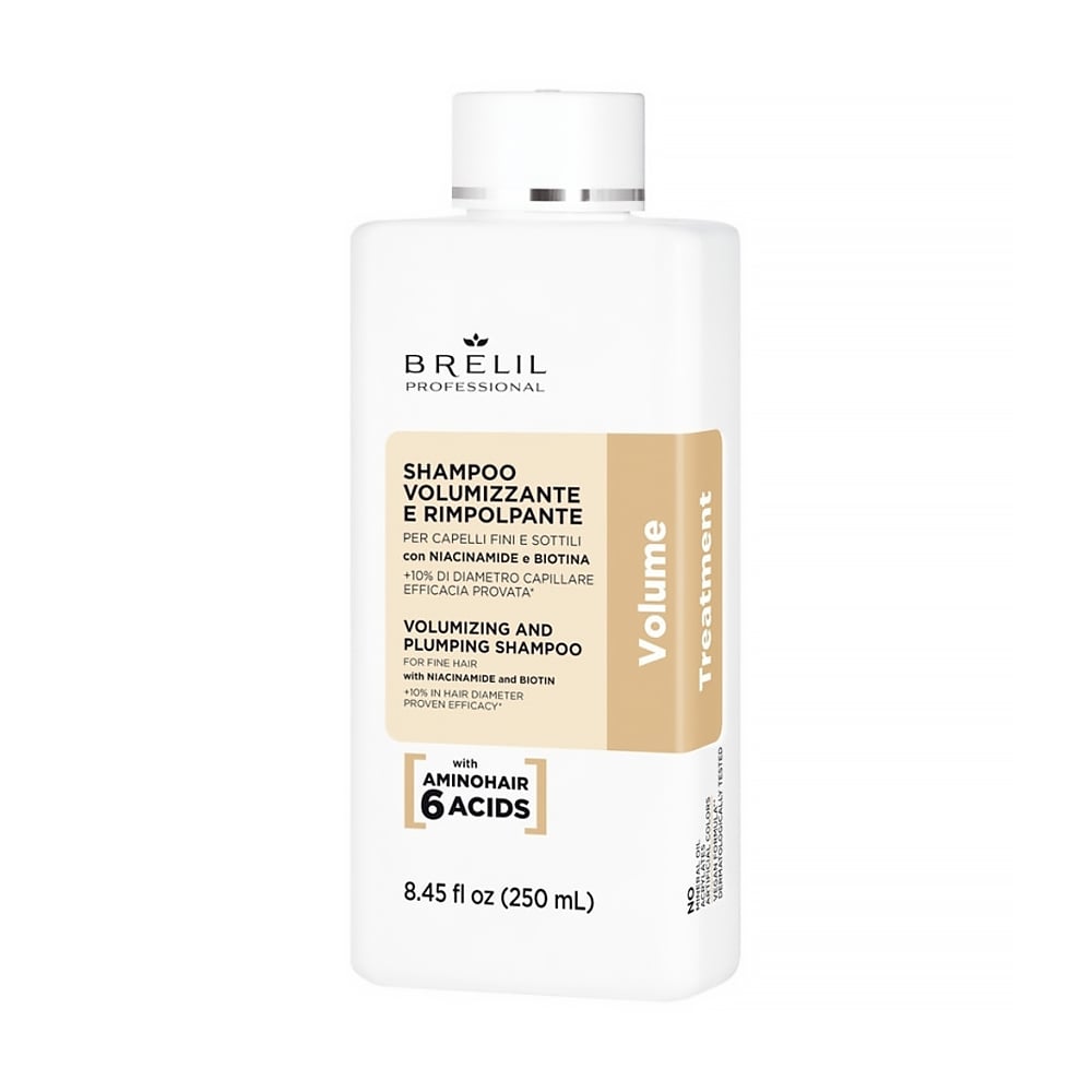 Шампунь для тонкого волосся Brelil Volume Treatment Volumizing And Plumping Shampoo, 250 мл