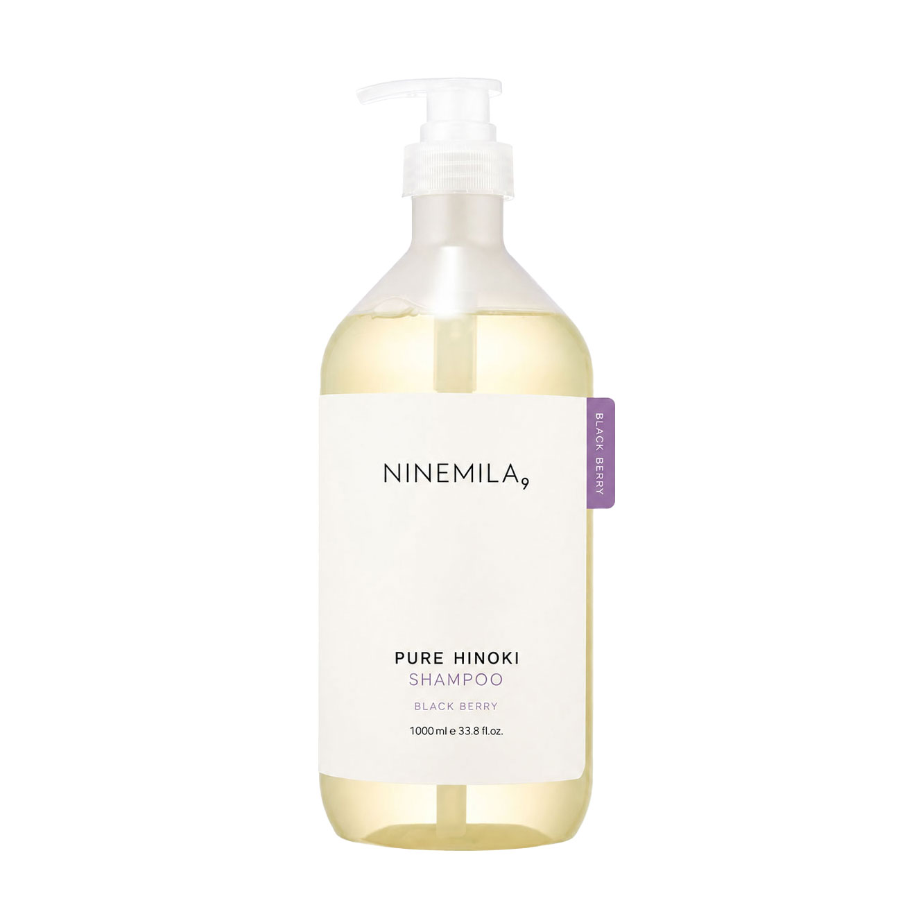 Шампунь для волос Ninemila 9 Pure Hinoki Shampoo, Black Berry, 1 л