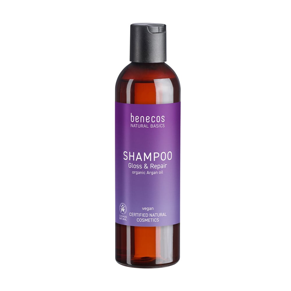 Шампунь для волосся Benecos Natural Basics Gloss &amp; Repair Organic Argan Oil Shampoo, 250 мл