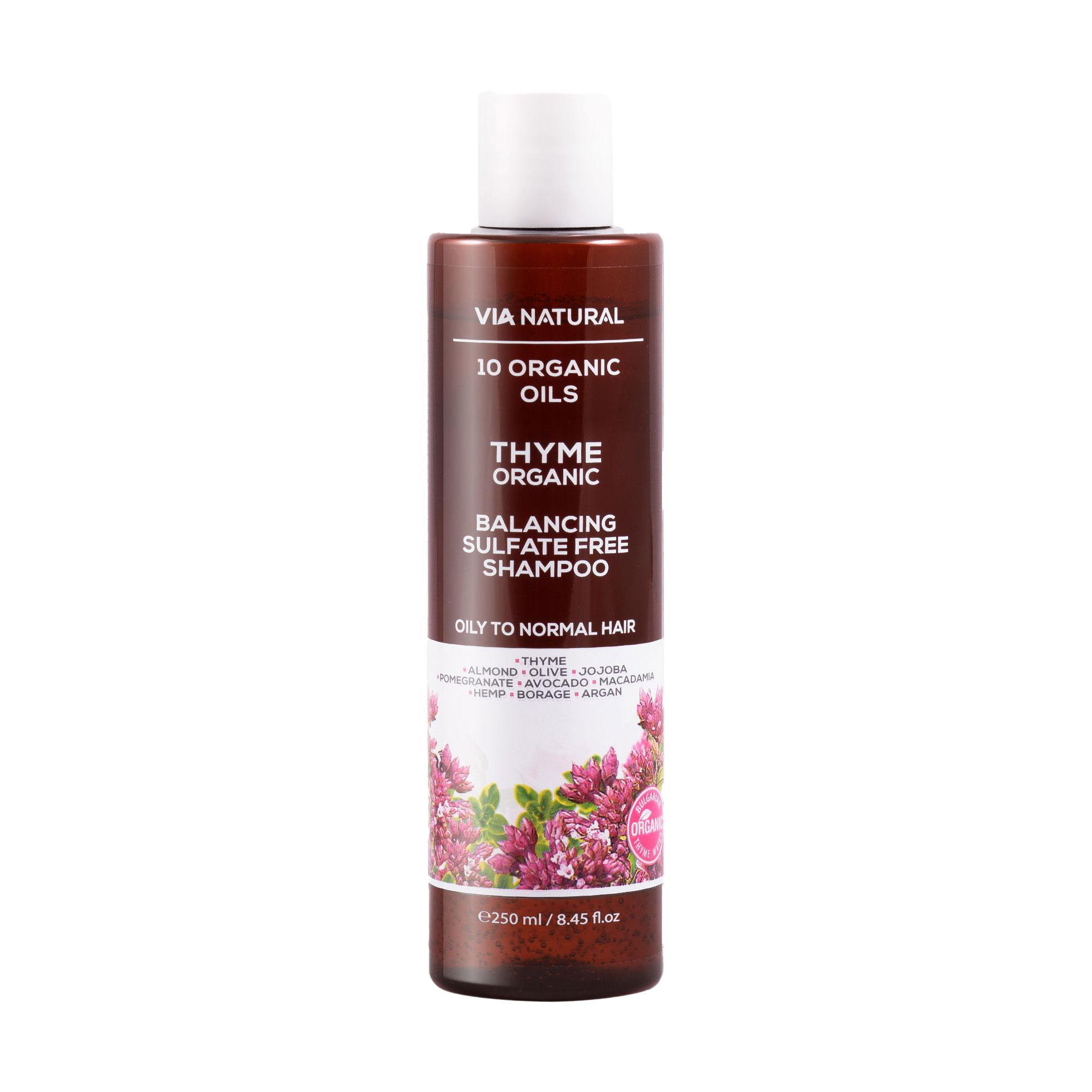 Шампунь для волосся BioFresh Via Natural Thyme Organic Balancing Sulfate Free Shampoo, 250 мл