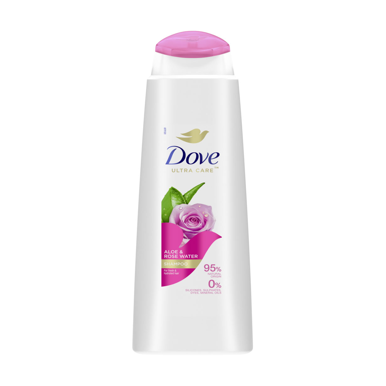 Шампунь для волосся Dove Ultra Care Aloe &amp; Rose Water Shampoo Зволоження та свіжість, з алое та трояндовою водою, 400 мл