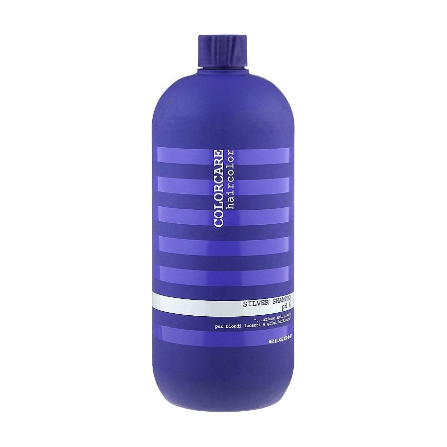 Шампунь для волосся Elgon Colorcare Silver Shampoo pH 6 з фіолетовими пігментами, 1 л