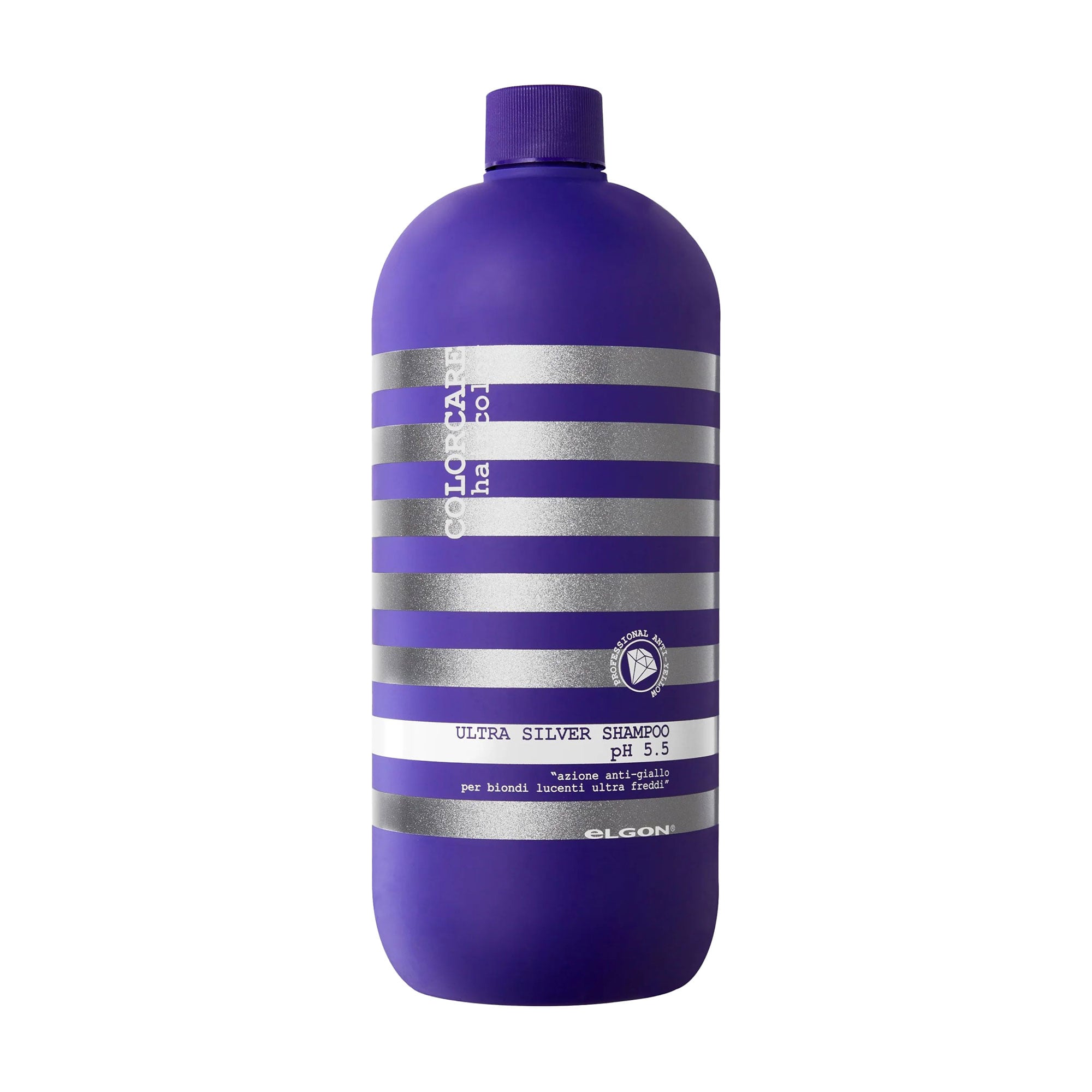 Шампунь для волосся Elgon Colorcare Ultra Silver Shampoo з ультра-сріблястим відтінком, 1 л