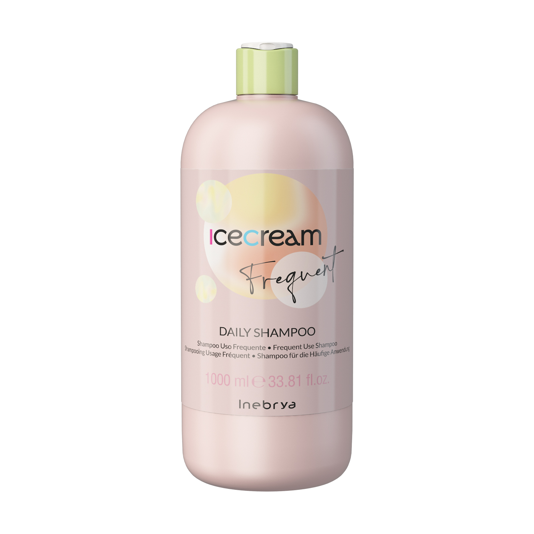 Шампунь для волосся Inebrya Frequent Ice Cream Daily Shampoo Регенерувальний, для частого застосування, 1 л
