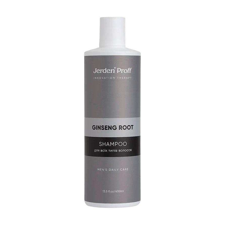 Шампунь для волосся Jerden Proff Ginseng Root Shampoo з екстрактом кореня женьшеню та кедровою олією, 400 мл