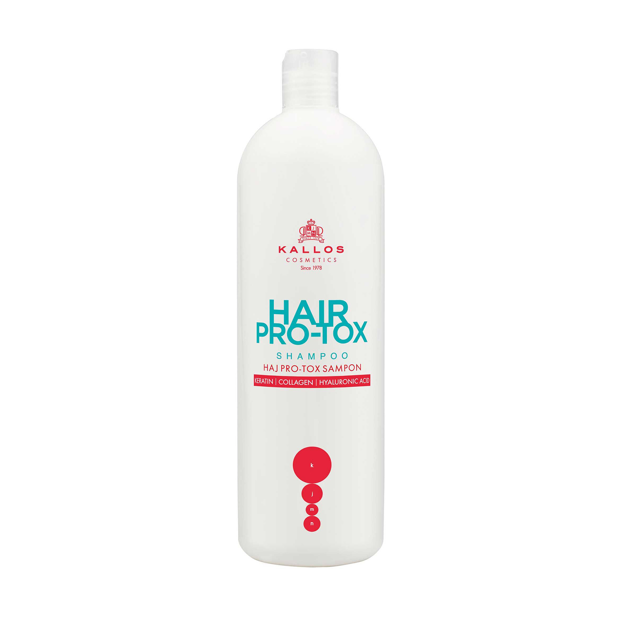 Шампунь для волосся Kallos Cosmetics Hair Pro-Tox Shampoo з кератином, колагеном та гіалуроновою кислотою, 1 л
