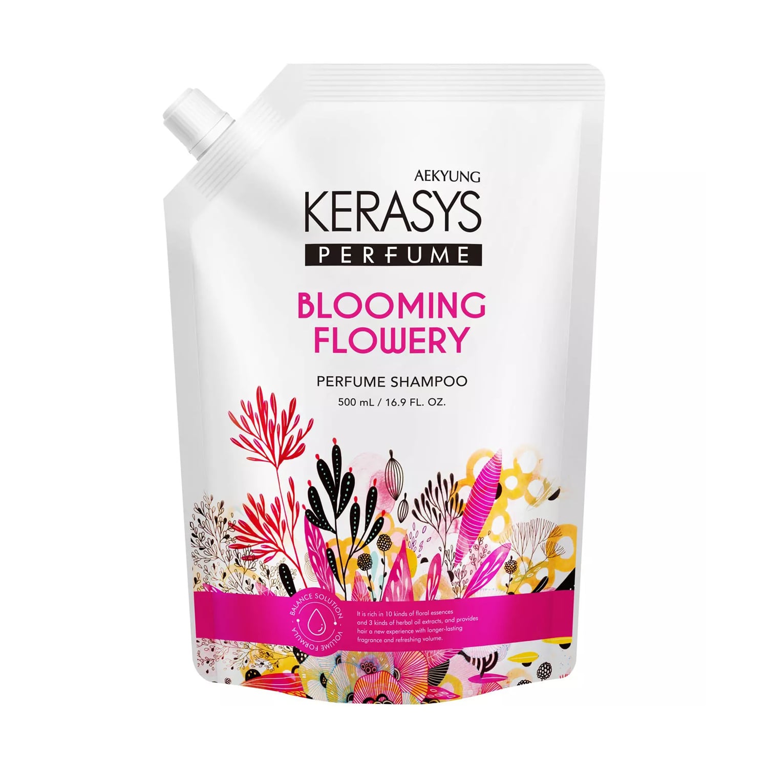 Шампунь для волосся KeraSys Blooming &amp; Flowery Perfumed Shampoo, 500 мл (дойпак)