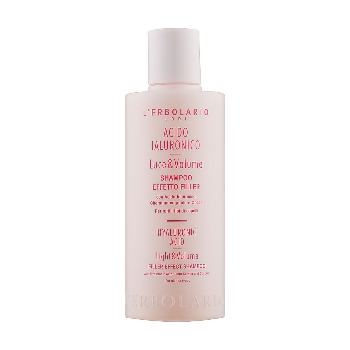 Шампунь для волосся L'Erbolario Effect Filler Shampoo з гіалуроновою кислотою та рослинним кератином, 200 мл