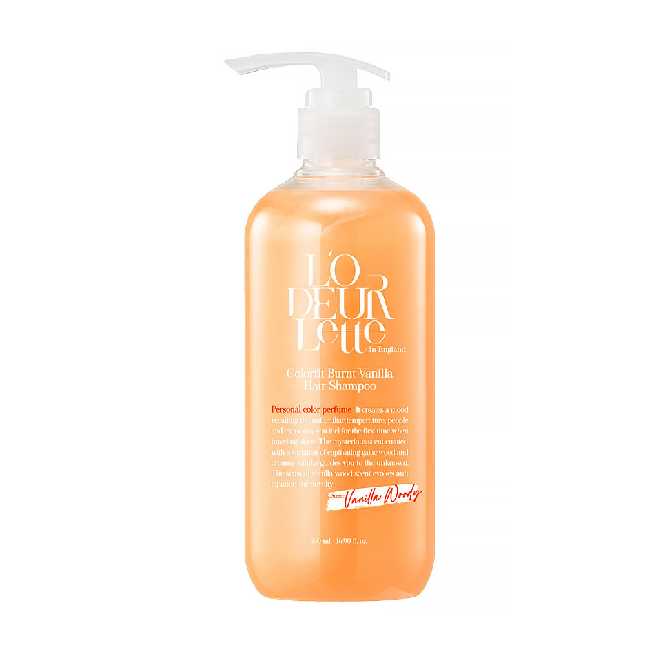 Шампунь для волосся L'Odeurlette In England Colorfit Burnt Vanilla Hair Lost Care Shampoo, 500 мл